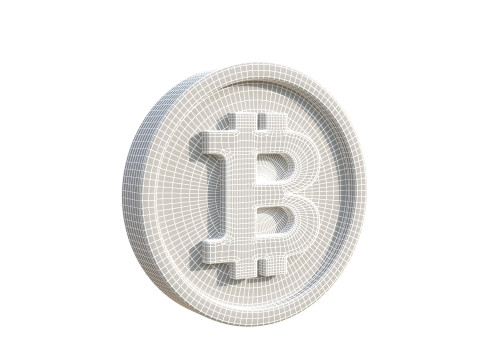 Bitcoin coin 3Dモデル