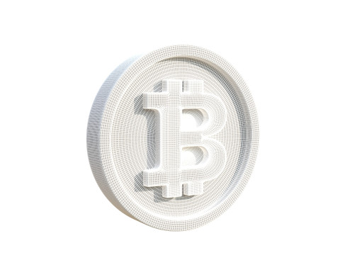 Bitcoin coin 3Dモデル