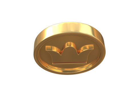 Crown coin 3D Model