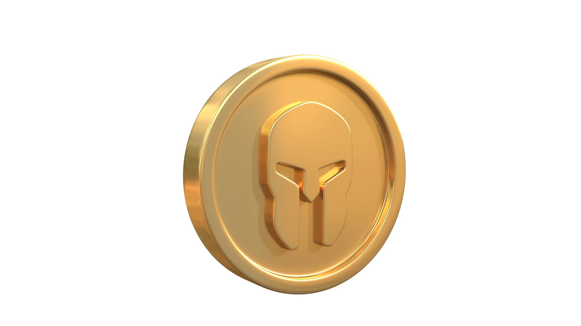 Helmet coin 3D Model .c4d .max .obj .3ds .fbx .stl .blend 