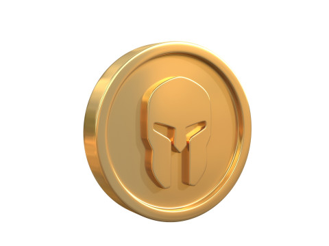 Helmet coin Model 3D