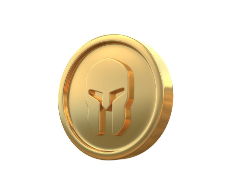 Helmet coin Modèle 3D