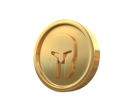 Helmet coin 3D Model