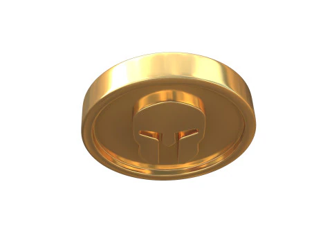 Helmet coin 3D Model