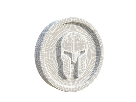 Helmet coin 3D Model