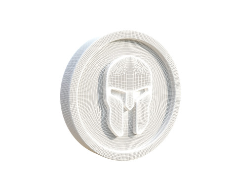 Helmet coin Modèle 3D