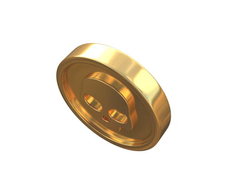 Skull coin 3D Model