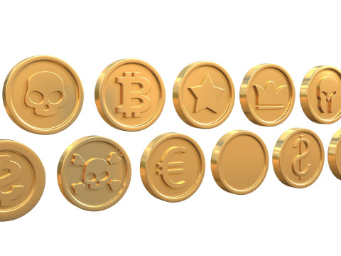 Coins Model 3D