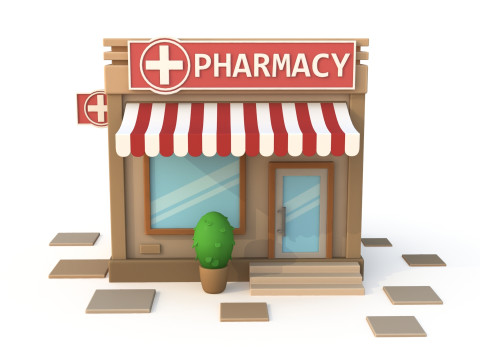 Cartoon building 3D Model