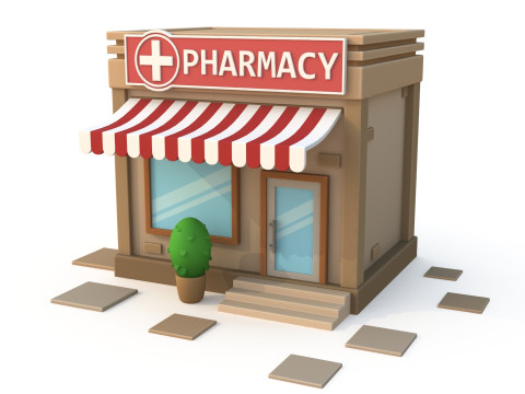 Cartoon building 3D Model
