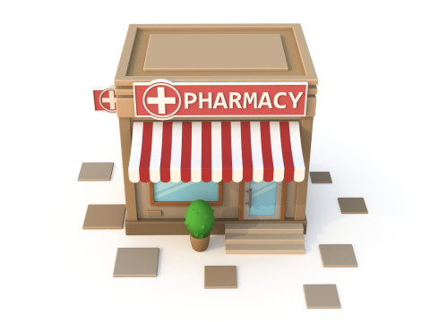 Cartoon building 3D Model