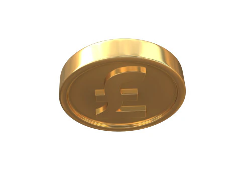 Euro Pound 3D Model