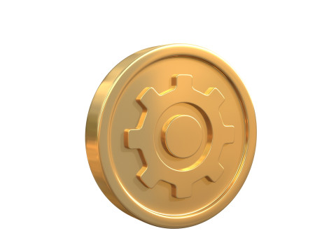 Gear coin 3D Model