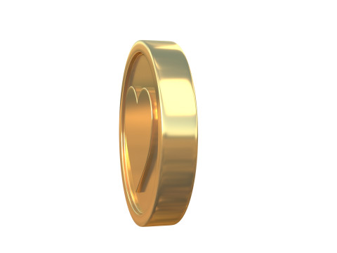 Heart coin 3D Model