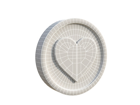 Heart coin 3D Model