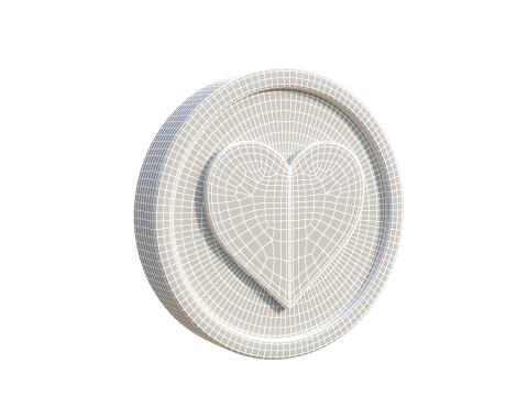Heart coin 3D Model