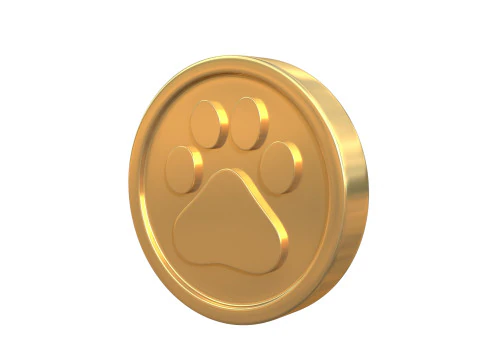 Paw coin 3D Model