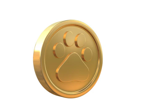 Paw coin 3D Model