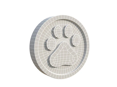 Paw coin 3D Model