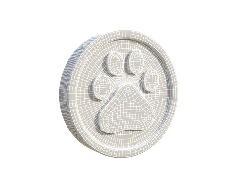 Paw coin 3D Model