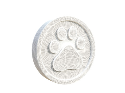 Paw coin 3D 模型