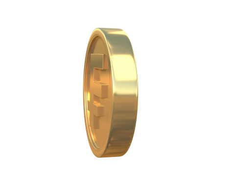 Franc coin 3D Model