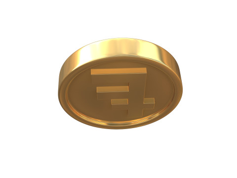Franc coin 3D Model