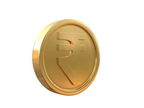 Rupee coin 3D Model