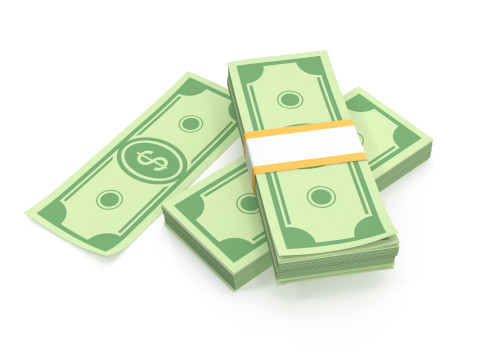 Stylized wad of money 3D Model