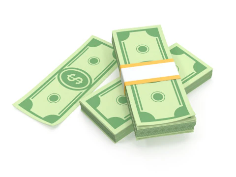 Stylized wad of money 3D Model