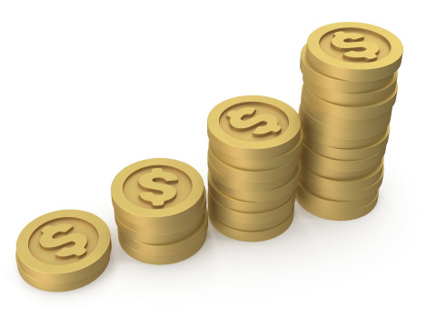 Dollar coins 3D मॉडल