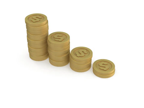 Dollar coins 3D Model