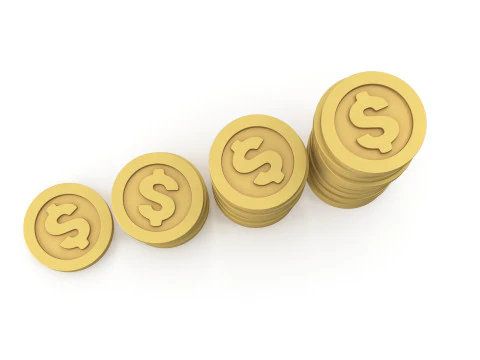 Dollar coins 3D Model