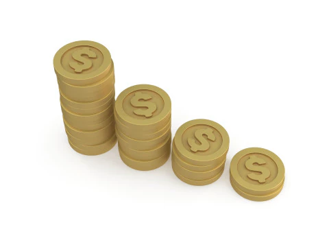 Dollar coins 3D Model