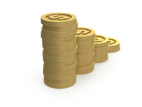 Dollar coins 3D Model