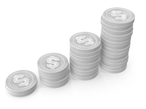 Dollar coins 3D Model