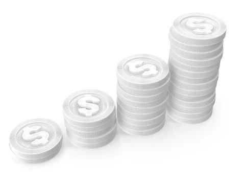 Dollar coins 3D Model