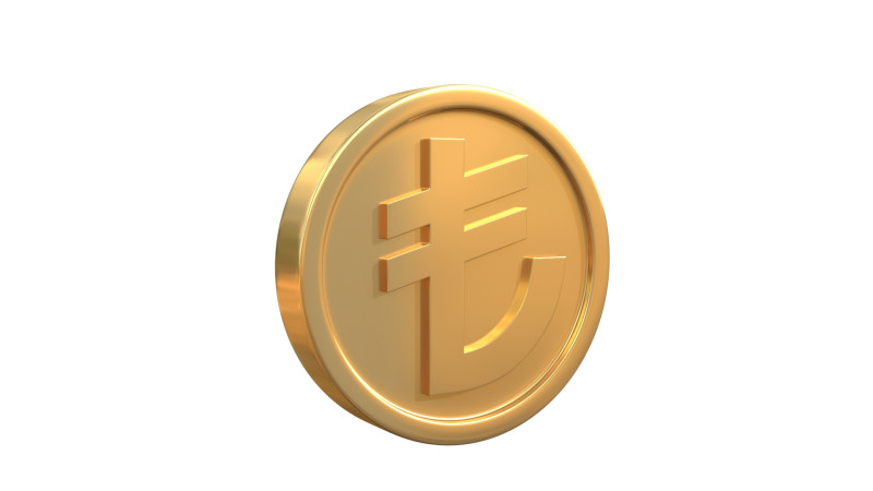 Turkish Lira Coin 3D 模型 .c4d .max .obj .3ds .fbx .stl .blend 
