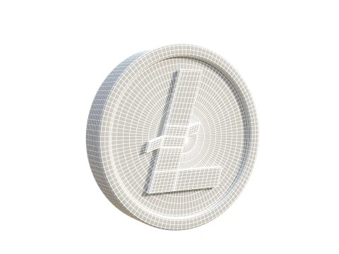 Litecoin Modelo 3D