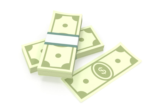 Stylized wad of money Modelo 3D