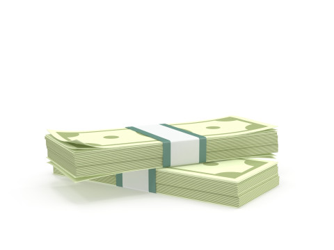 Stylized wad of money 3D Model
