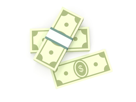 Stylized wad of money 3D Model