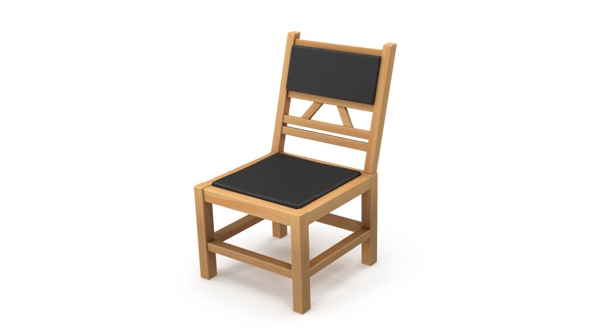 Stylized chair 3D Model .c4d .max .obj .3ds .fbx .stl .blend 