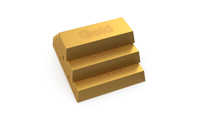 Gold bar 3D 모델 .c4d .max .obj .3ds .fbx .stl .blend