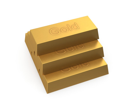 Gold bar Modèle 3D