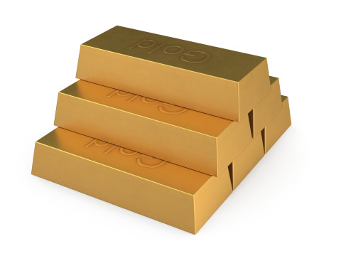 Gold bar 3D 모델