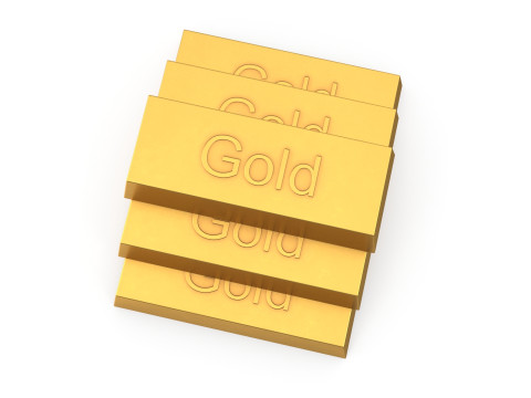 Gold bar 3D 모델