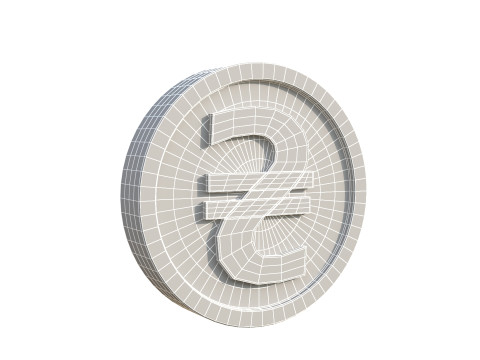Ukrainian hryvnia coin 3Dモデル