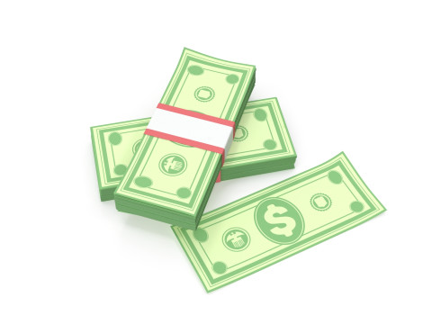 Stylized wad of money Modèle 3D