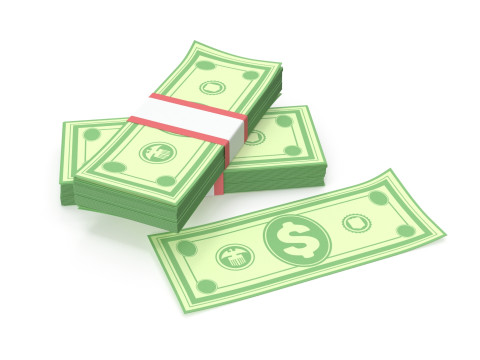 Stylized wad of money 3D Model